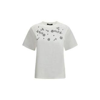 Max Mara Witte Katoenen T-shirt