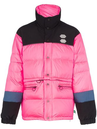 Off-white Donsjack met afneembare onderkant - Roze