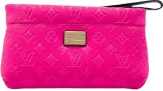Louis Vuitton Pre-owned Scuba Clutch - Dames - Vintage Clutch - Roze - ONE Size - Leer - Vintage