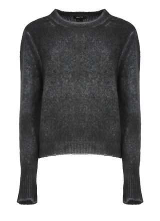 Avant Toi Grey Cashmere Elasticized Cuffs Sweater