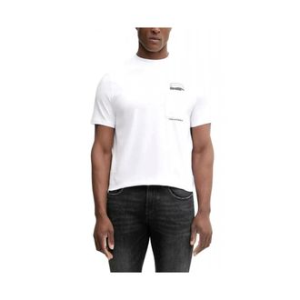 Karl Lagerfeld Heren, Tops, Wit, Maat: L Katoen
