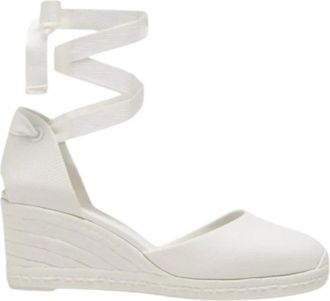 Castaner Careen Espadrille - Dames - Sleehakken - Wit - 36 EU - Katoen - Schoenen