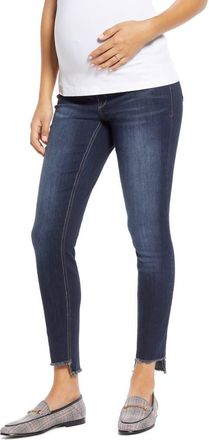 1822 Denim Step Hem Skinny Maternity Jeans in Raquel at Nordstrom, Size 29