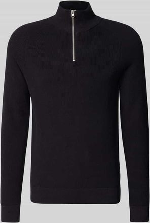 Casual Friday Casual Friday Strickpullover mit Stehkragen Modell HARRY in Dunkelblau, Gr&ouml;&szlig;e L