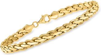 Canaria Canaria 10kt Yellow Gold Curved-Link Bracelet