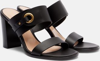 Gianvito Rossi 85 leather mules