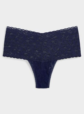 Hanky Panky Womens Stretch lace high-waist thong Nylon