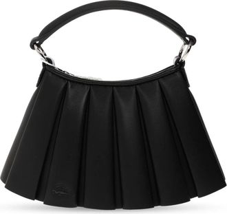 Lacoste Handbags, female, Black, Size: ONE SIZE Lenglen XS Leather Handbag