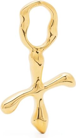 Maria Black Fluent letter X charm - women - Gold Plated Silver - One Size