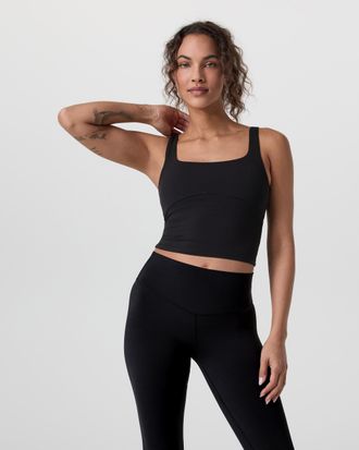 Vuori Clothing AllTheForm Support Tank Top | Black | XS, Size Extra Small
