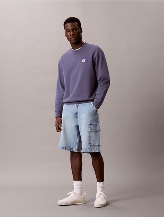 Calvin Klein Jeans Calvin Klein Mens 90s Denim Cargo Shorts - Light/Pastel Blue - 29