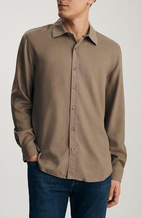 Mavi Regular Fit Button-Up Shirt in Morel at Nordstrom, Size Large