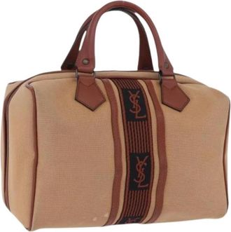 Saint Laurent Pre-owned Vintage Hand Bag - Dames - Vintage Handtas - Bruin - ONE Size - Leer - Vintage