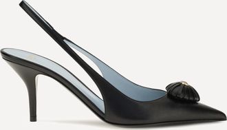 Valentino Garavani D&eacute;coll&eacute;t&eacute; Slingback Coeur Royal in capretto Woman 37.5
