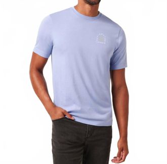 Travis Mathew Night Diver Short Sleeve Tee In Heather Violet Storm