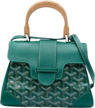 Goyard Pre-owned Mini Saigon - Dames - Vintage Handtas - Groen - ONE Size - Leer - Vintage