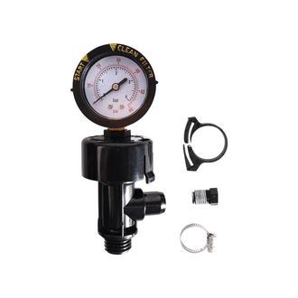 OEM 98209800 V&aacute;lvula De Alivio De Presi&oacute;n Manual De Alto Flujo/conjunto De V&aacute;lvula De Alivio De Presi&oacute;n De Aire Manual Con Man&oacute;metro Para Filtro De Piscin