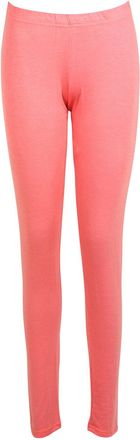 Purple Hanger Womens New Plain Stretch Ladies Full Long Length Skinny Elasticated Waist Trousers Pants Leggings Coral Size 28-30
