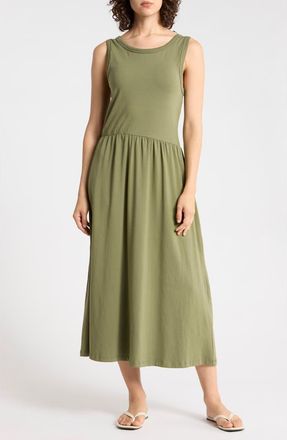 b.young Tank Midi Dress in Olivine at Nordstrom Rack, Size X-Large