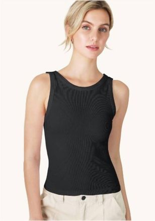 NikiBiki Reversible Ribbed Tank Top In Black