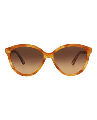 Chlo&eacute; Round-Frame Bio Acetate Sunglasses