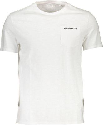 Guess Bianco Katoenen Heren T-shirt