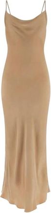 Guess Akilina Jurk - Dames - Maxi kleedjes - Beige - L - Polyester - Kleedjes