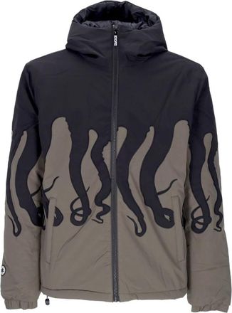 Octopus Army Layer Puffer Jas met Capuchon - Heren - Zomerjassen - Groen - S - Polyester - Jassen