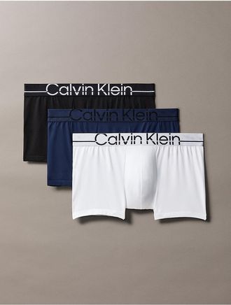 Calvin Klein Mens Calvin Klein Pro Fit 3-Pack Micro Low Rise Trunk - Multi - XL
