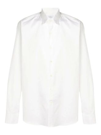 Ferragamo logo print shirt - men - Cotton - L - White