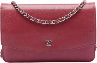 Chanel Pre-owned Cross Body Bags, female, Red, Size: ONE SIZE Pre-owned Vintage Cross Body Bag