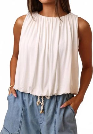 Shore Leave Maya Bubble Top In White