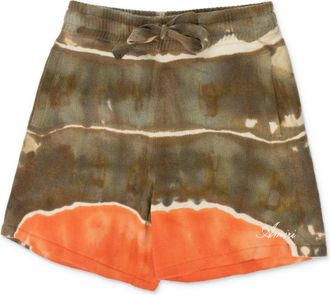 Amiri Brown / Orange Tie Dye Shorts