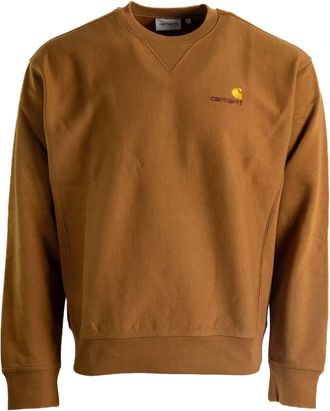 Carhartt Work in Progress American Script logo sweatshirt - men - Cotton/Polyester - S - Brown