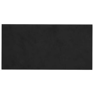 vidaXL Cabecero De Pared 12 Pcs Negro Terciopelo Vidaxl