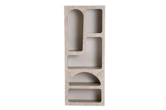 Habitat et Jardin Estanter&iacute;a De Madera <> 60 X 32 X 150 Cm - M&aacute;rmol Travertino