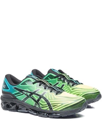 Asics logo-patch sneakers - men - Fabric/Polyurethane/Fabric/Rubber - 8 - Black