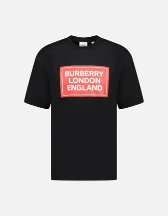 Burberry Mens Burberry London England Logo T-Shirt Black - Size: 42