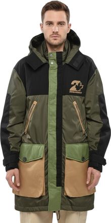 Dsquared2 Green Hood Parka Jacket