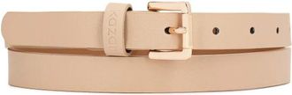 Kazar Smal Leren Riem - Dames - Riemen - Beige - 110 CM - Leer - Accessoires