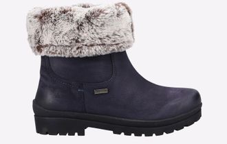 Hush Puppies Alice WATERPROOF Womens - Navy - Size UK 4