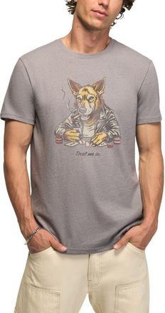 Lucky Brand Poker Wolf Graphic T-Shirt in Steel Gray at Nordstrom, Size Xx-Large