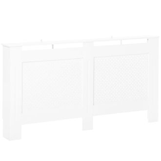 HOMCOM Cubierta para radiador 151.5x19x82 cm blanco