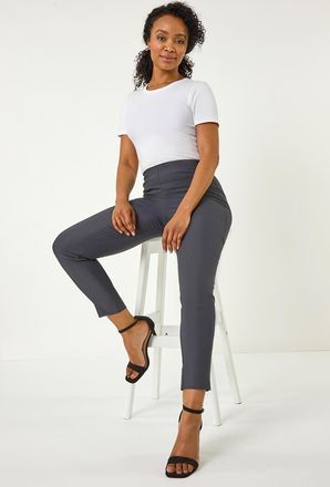 Roman Full Length Elastic Waist Trousers