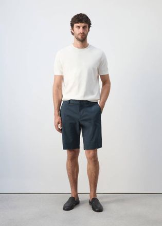 Mango Bermuda slim-fit chino cotone navy - Uomo - 44 - MANGO MAN