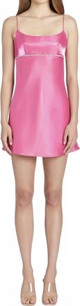 Amanda Uprichard Kiersten Mini Dress In Pink