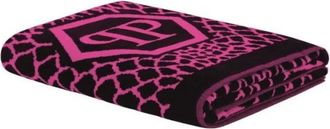 Philipp Plein Home, unisex, Roze, ONE Size, Python Beach Strandlaken