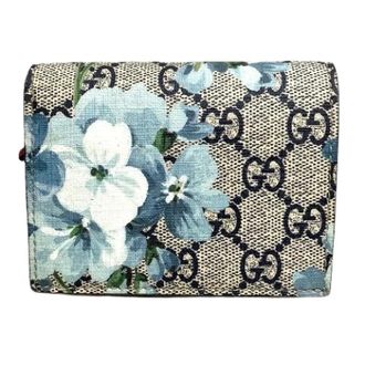 Gucci Pre-owned Wallets, female, Beige, Size: ONE SIZE Pre-owned GG Supreme Flora Mini Wallet