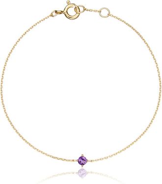 Lily & Roo Gold Small Birthstone Pendant Bracelet
