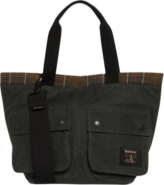 Barbour Field Wax Carry All Tote Bag - unisex - Shoppers - Groen - ONE Size - Katoen - Tassen